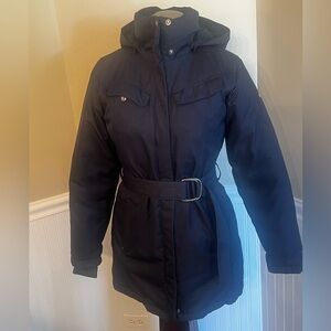 COLUMBIA woman’s navy omni heat coat XS